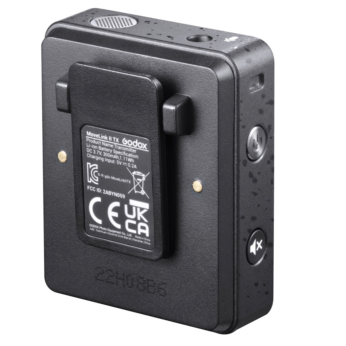 Godox MoveLink II M2 2.4GHz Wireless Microphone System, Black