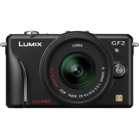Panasonic Lumix DMC-GF2 12.1 Megapixel Mirrorless Camera with Lens, 0.55", 1.65", Black