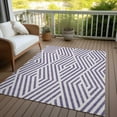 thumbnail image 6 of Addison Rugs Chantille Indoor/Outdoor Transitional Geometric Purple Washable Rectangle Rug, 5' x 7'6", 6 of 6