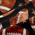 thumbnail image 5 of Erosebridal Brown Rugby Stars Print Black Out Curtains,American Ball Football Theme Curtains Pack of 2 (42x63 Each) For Kids, 5 of 7