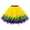 Yellow, variant on Coerni Girls Tulle Ballet Dance Skirts Kids Princess Layer Sparkle Ruffled Tiered Bubble Shiny Flared Skater Skirt A Line Skort