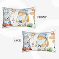 thumbnail image 4 of Naloa Gnome Camping Fishing Pillowcase, Throw Pillowcase, Wrinkle-Free, Stain-Resistant with Hidden Zipper for Bedroom Sofa - 14"x20", 4 of 9