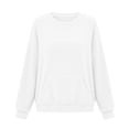 thumbnail image 7 of Womens Sweatshirt with Pockets Lightweight Long Sleeve Round Neck Sweatshirt Keep Warm Tops, 7 of 7