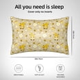 thumbnail image 4 of KLL Cute Bee Gnome 2 Pattern Silk Pillowcase for Hair and Skin Standard Size 20"X 30" Soft Breathable Pillow Covers for Sleeping, 4 of 6