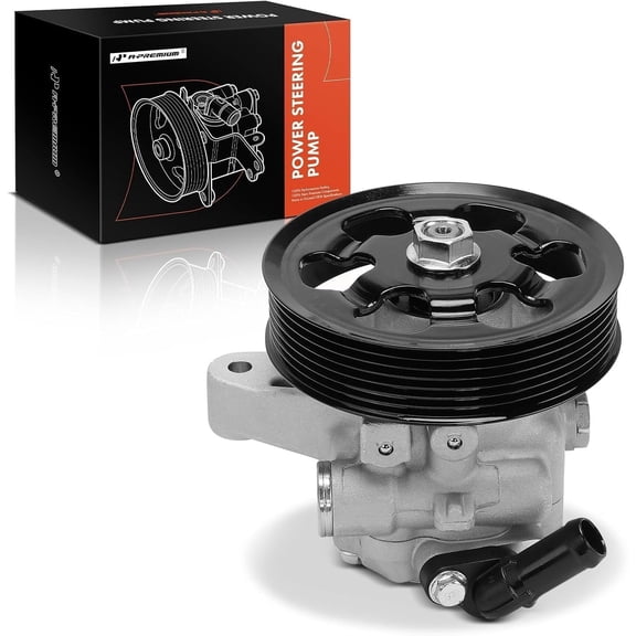 A-Premium Power Steering Pump, with Pulley, Compatible with Honda CR-V 2002 2005-2011, Accord 2006-2007, Element 2006-2011 & Acura RDX 2007-2012, TSX 2006-2008, RSX 2002-2006, 2.0L 2.3L 2.4L