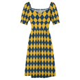 thumbnail image 4 of Morgantown - Argyle Sleeveless Dress luxury dresses sexy dress for women dress, 4 of 6