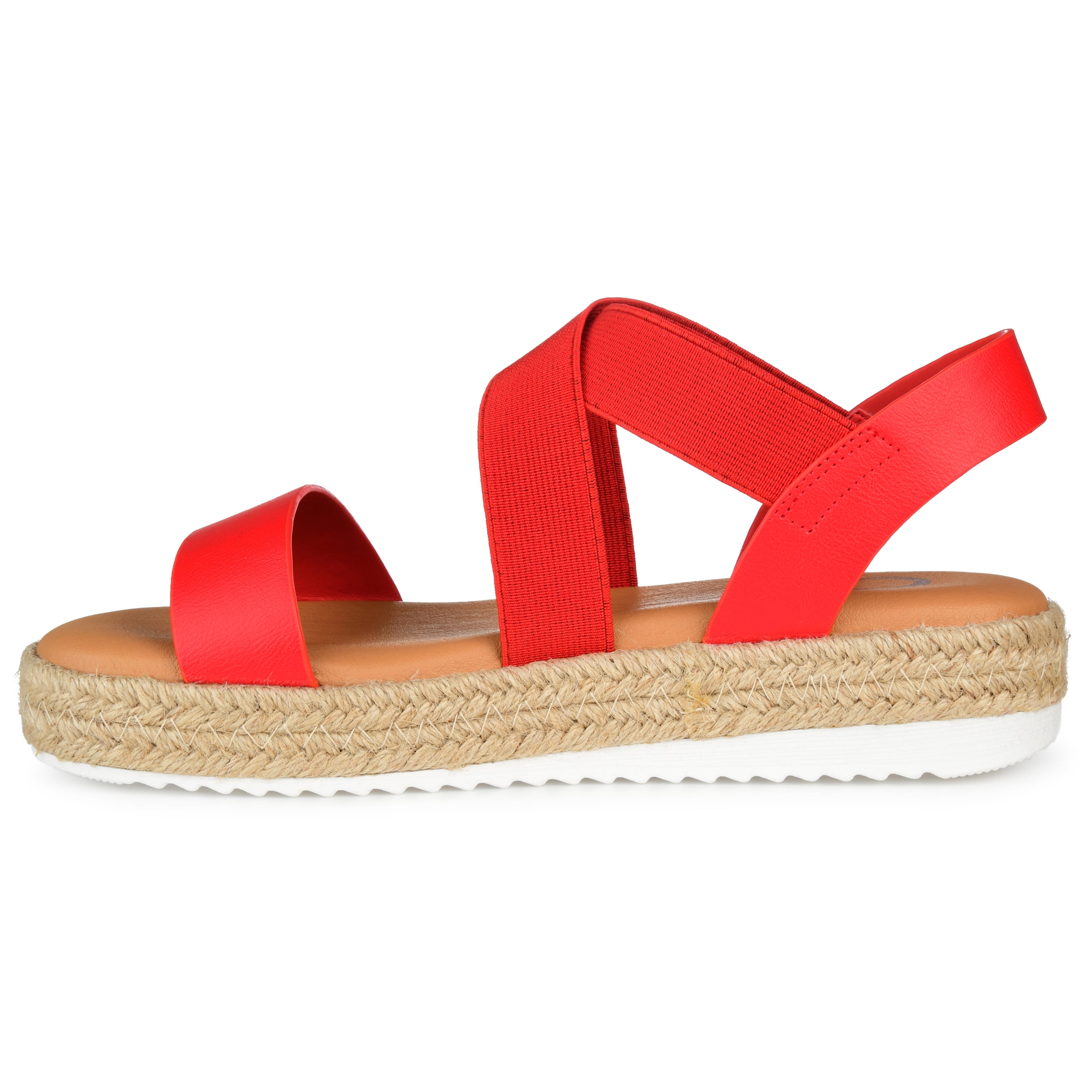 Journee Womens Caroline Strappy Espadrille Sandals