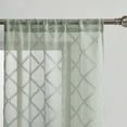 thumbnail image 3 of Mainstays Textured Clip Sheer Curtain Panels, Set of 4, Soft Sea, 28"W x 84"L, 3 of 5