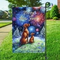 thumbnail image 3 of Happy New Year Vizsla Family Cheer Winter Midnight Firework Garden Flag 12x18in Double Sided Vizslas Dog Lover Gifts Idea Outdoor Decor - 02025, 3 of 5