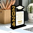 thumbnail image 2 of Graduation Table Decorations Class Of Wooden Table Sign Freestanding Centerpieces Table Toppers For High School College Prom Grad Party Supplies Graduation Decorations, 2 of 7