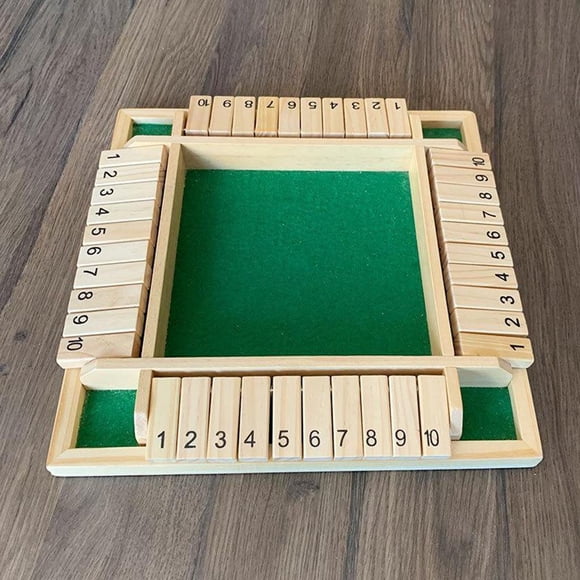 Shut the Box 1-10 Digital Pub Bar Game Family - Salvador Juego de mesa de dados