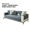 thumbnail image 3 of 27.5x60-In Sofa Cover & Four Seasons Universal Modern Simple Sofa Cushion-Khaki,Couch Covers For Sofa,Sectional Couch Covers,Sofa Covers, 3 of 4