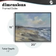 thumbnail image 4 of Stupell Industries Contemporary Serene Morning Beach Waves Black Framed Giclee Art, 20 x 16, by Silvia Vassileva, 4 of 8