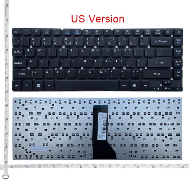 BR/US/Spanish/Russian Keyboard For Acer MS2343 Z8C EC E1-472G E1-410 P246-M P246-MG P245 P446 ZQN For GATEWAY NV47 NV47H MS2317 OEM US