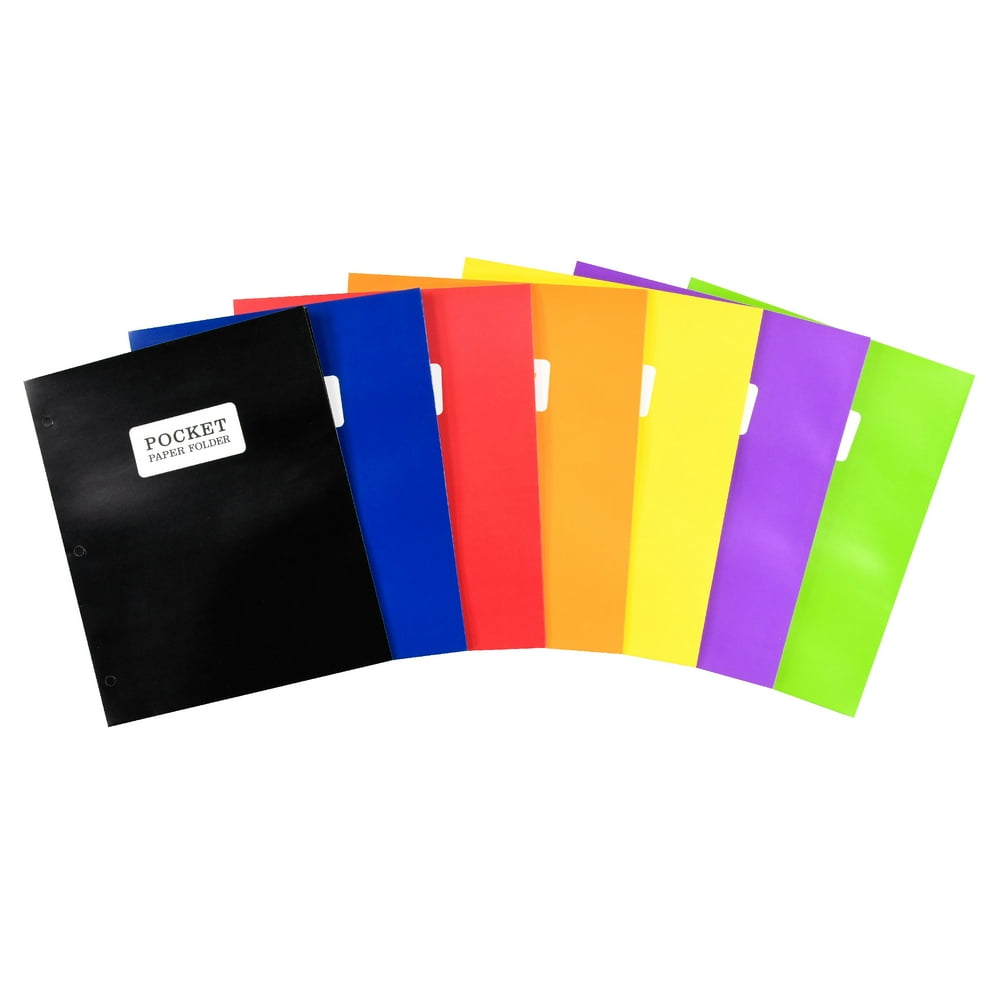 Pen + Gear 2 Pocket Paper Folder, 10 Count, Letter Size Folders