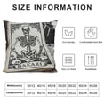 thumbnail image 5 of Gothic Pillow Covers Skeleton Throw Pillow Cover,Tarot Decor Pillow Cover,Tarot Witchy Room Decor for Home Bedroom，The Reader Book Lover Gift,Halloween Pillow Covers, 5 of 5