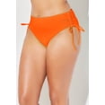 thumbnail image 3 of Swimsuits for All Women's Virtuoso Ruched Side Tie Tummy Control Bikini Bottom, 3 of 6