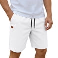 thumbnail image 2 of Qiyinn Mens Casual Shorts - Cotton Drawstring Summer Beach Stretch Twill Chino Golf Shorts, 2 of 8