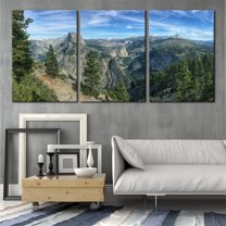3 Pieces Canvas Wall Art Print Set - Aerial View of Green Forest Wall Art Decor Nature Landscape Wilderness Picture Print on Canvas Modern Artwork for Living Room Bedroom (only canvas)