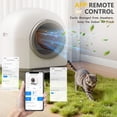 thumbnail image 3 of Homall Self-Cleaning Cat Litter Box with App Control, Safety Protection, WiFi, Automatic, Waste Bags, Gray, 3 of 7
