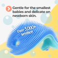 thumbnail image 2 of Innobaby Bathin' Smart Silicone Fish Antimicrobial Bath Scrub for Babies and Toddlers-Aqua/ Green, 2 of 6