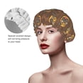 thumbnail image 5 of Cute French Bulldog Brown Shower Cap, Reusable Bath Hair Hat for all Hair Lengths Hair Cover with Elastic Band Double Waterproof Layers Bathing Hat, 5 of 5