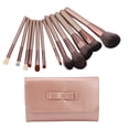 thumbnail image 1 of Kit de herramientas de brochas de maquillaje, juego de brochas de maquillaje de 12 piezas, juego de brochas para polvos, juego de brochas cosméticas, integración perfecta, 1 of 8