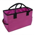 thumbnail image 2 of destyer Craft Storage Tote Bag Scrapbooking Sewing Liner Storage Organizer Plum, 2 of 8