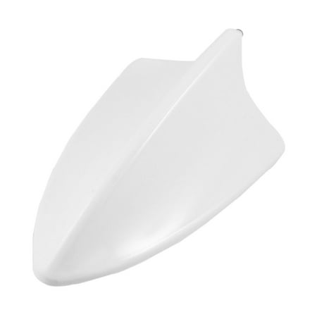Unique Bargains Unique Bargains White Plastic Shark Fin Design Ornament Antenna for Car