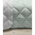 thumbnail image 3 of Japanese Down Alternative Comforter, Ocean Illustration Curvy Rippled Aqua Bubbly Sun and Rays, Microfiber Quilt for All Season, 5 Sizes, Sky Blue White, by Ambesonne, 3 of 3