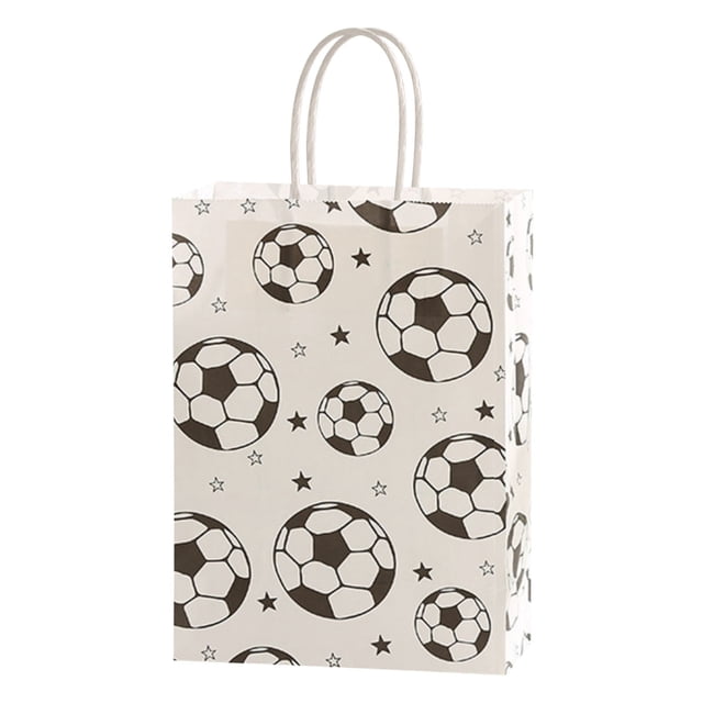 Flour Storage Bag Soccer Bags Paper Packaging with Handles Perfect for Sports Events and Celebrations Food Storage Bag Kitchen Organizer Bag Reusable Storage Pouch Pantry Bag
