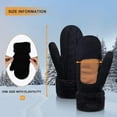 thumbnail image 5 of Dalrosia Mittens for Women Cold Weather, Womens Mittens Wool Knit Warm Thermal Fleece Lined, Winter Gloves with Touchscreen Fingers, 5 of 8