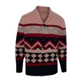 thumbnail image 6 of OGLCCG Men's Shawl Collar Cardigan Sweater Winter Warm V Neck Button Down Knitted Sweaters Comfort Slim Fit Soft Fabric Outwear,XXXL,Hot Pink, 6 of 6