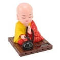 thumbnail image 1 of Solar Energy Powered Little Monk Decoration, Automatic Nodding, Energy Saving, Plastic Material, Bright Color, Lucky Meaning, 1 of 7