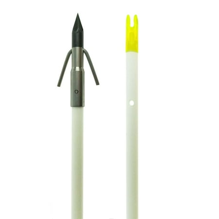 Muzzy Classic White Fish Arrow (Bottle Slide Installed)