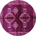 thumbnail image 1 of Ahgly Company Indoor Round Persian Pink Traditional Area Rugs, 5' Round, 1 of 4