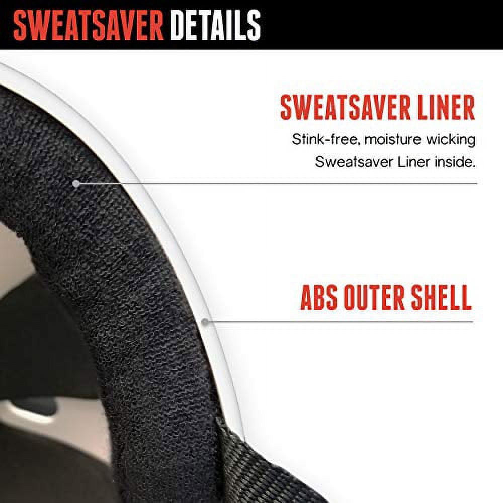 Sweatsaver Helmet Blk Rub w/ Red L