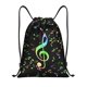 thumbnail image 1 of Fotbe Music Notes Bolsa Mochila con Cordón Estampada, Bolsa de Gimnasio Deportiva, Bolsa Cinch, Bolsa con Cordón para Hombres y Mujeres-Small, 1 of 6