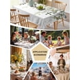 thumbnail image 5 of Sage Green Eucalyptus Leaves Table Cloth, Waterproof Tablecloth for Rectangle Tables, Spring Botanical Floral Reusable Washable Fabric Table Cover for Restaurant Kitchen Dining Tables 60"x120", 5 of 9