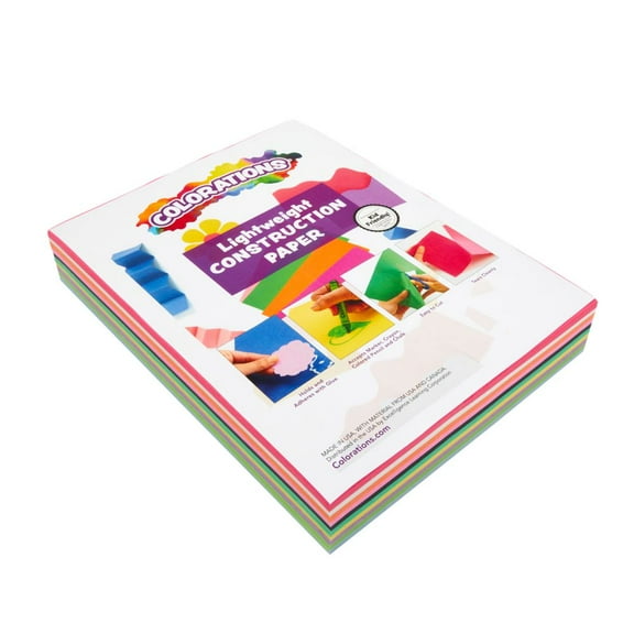 Colorations 9" x 12" Lightweight Construction Paper Value Pack - 300 Sheets