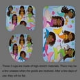 thumbnail image 3 of 4PCS African American Shower Curtain Set, Pink Unicorn Rainbow Stars Afro Black Girl Magic Cute Melanin Princess Girly Bathroom Decor, Waterproof Fabric Shower Curtain, Non-slip Bath Mat, 3 of 7