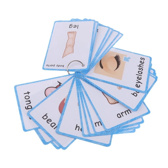 Body parts Flash Cards | Learning Toys Flashcards for Children Pre-K, Toddlers and Kids.(36Pcs/Set)