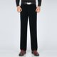 thumbnail image 1 of Pantalones largos de pana para hombre, de mediana edad, lisos, con botones, cremallera, cintura alta, bolsillos, pantalones largos de poliéster para hombre., 1 of 6