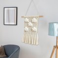 thumbnail image 3 of Tapiz colgante de pared de macramé con , adorno de pared, tapiz tejido moderno, decoración artística de pared para fiesta, apartamento, hogar,, 3 of 9