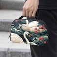 thumbnail image 2 of Swan Waterproof Oxford Cloth Hard Drive Case with Charger Pouch, PC Case, Small Travel Electronic Organizer, and Cord Organizer Travel - 5.9x9.44x3.14 in, 2 of 6