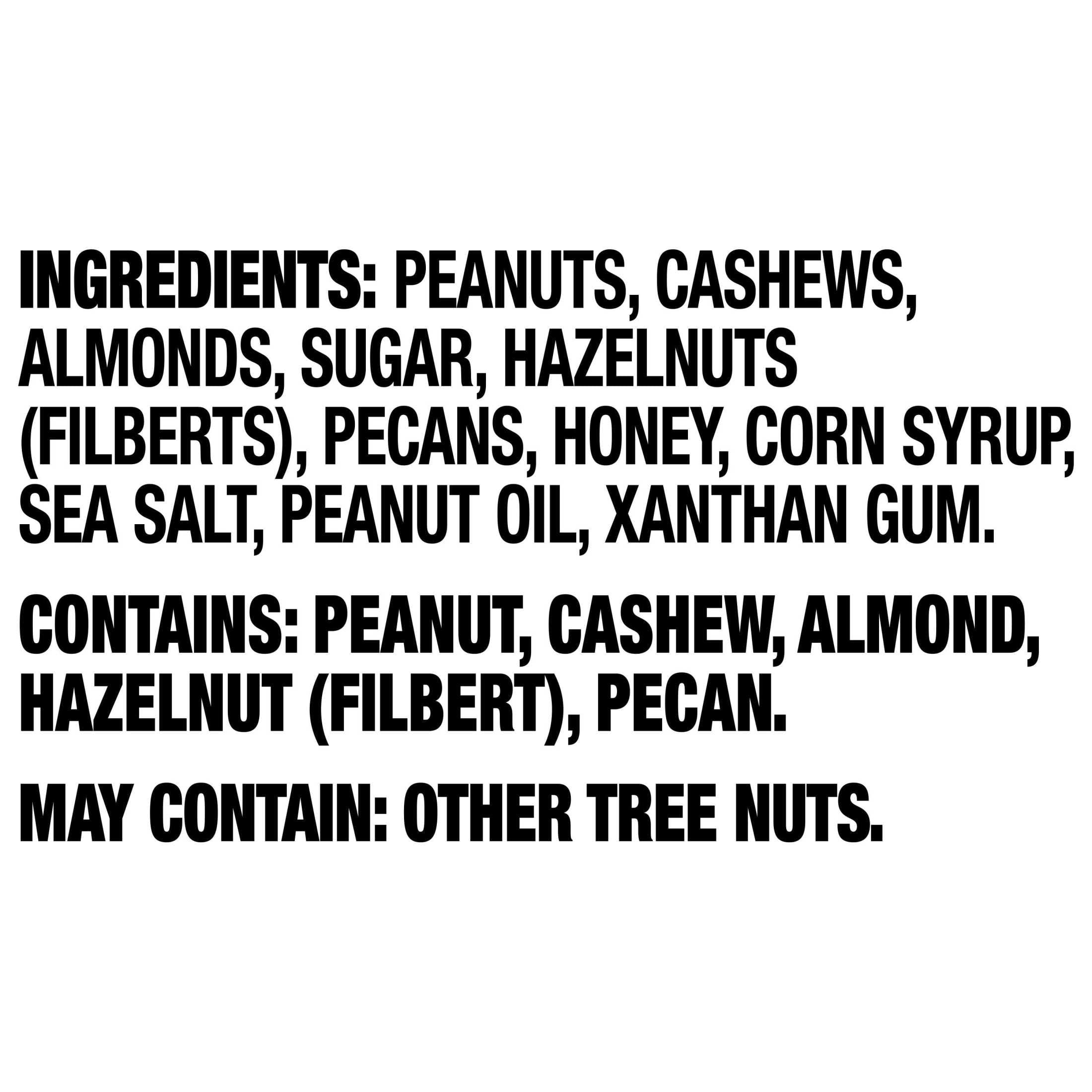 PLANTERS Honey Roasted Mixed Nuts, Party Snacks, Plant-Based Protein, 15 oz Steel Can