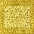 thumbnail image 1 of Ahgly Company Indoor Square Persian Yellow Traditional Area Rugs, 7' Square, 1 of 4