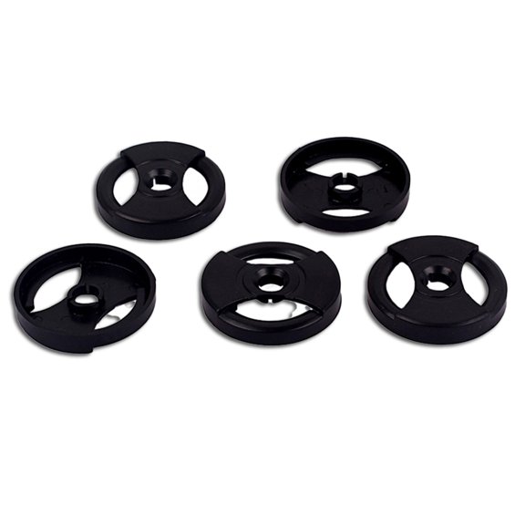 Toystoory Adaptador de reproductor de discos de plástico de 5 piezas, adaptadores de fonógrafo de tocadiscos profesionales portátiles, pieza Accesorios para instrumentos musicales