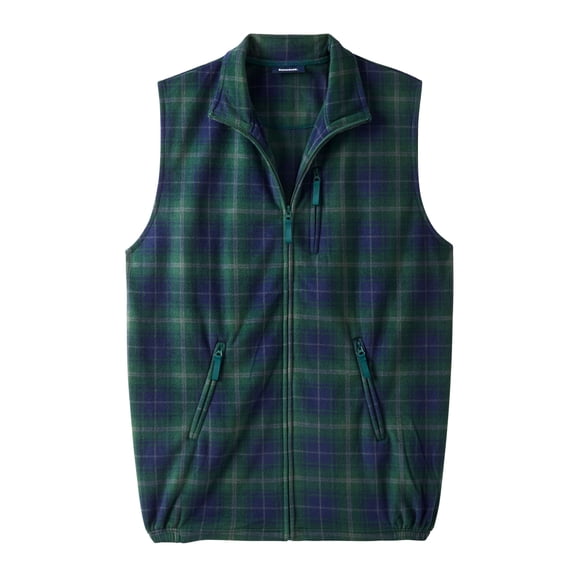 KingSize Men's Big & Tall Explorer Plush Fleece Zip Vest