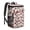 White Background Football, variant on Travel Cooler Bag - White Orange Baseball Gear Pattern Camping Beer Cooler Backpack with Bottle Opener- Waterproof Insulated Picnic Backpacks - Cooler Bag for Beach